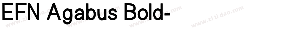 EFN Agabus Bold字体转换
